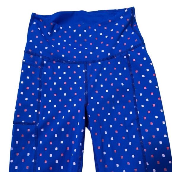 Lilly Pulitzer Royal Blue Luxletic Weekender High Rise UPF 50+ Crop Legging - Picture 6 of 11